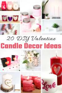 20 DIY Valentine Candle Decor Ideas