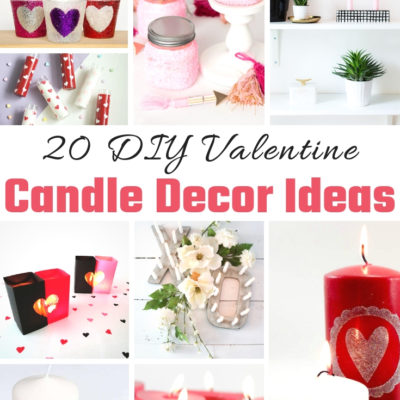 20 DIY Valentine Candle Decor Ideas