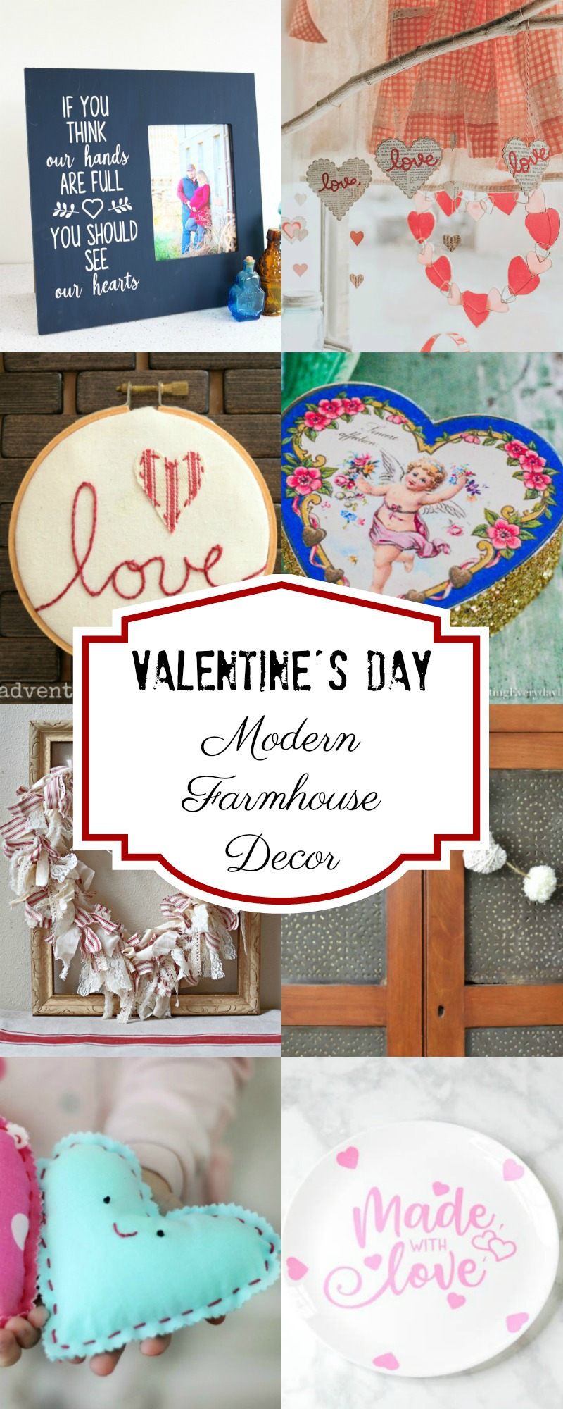 Valentine's Day Inspired Modern Farmhouse Decor