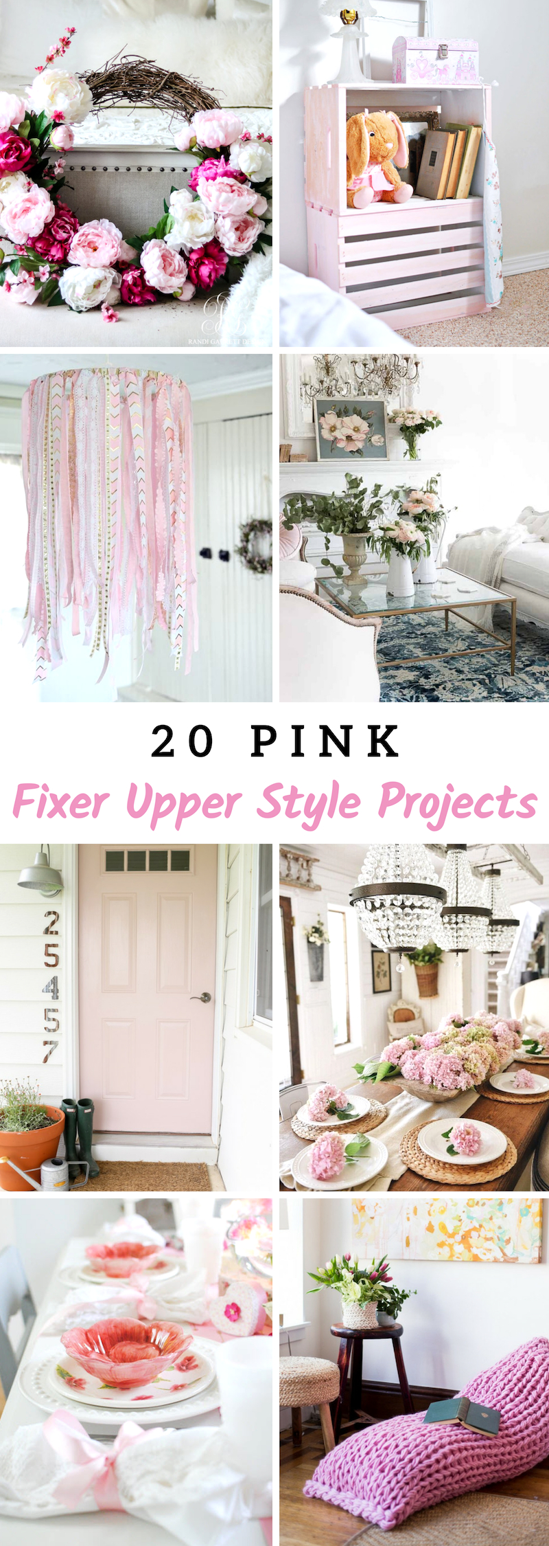 Pink Fixer Upper Style Projects 
