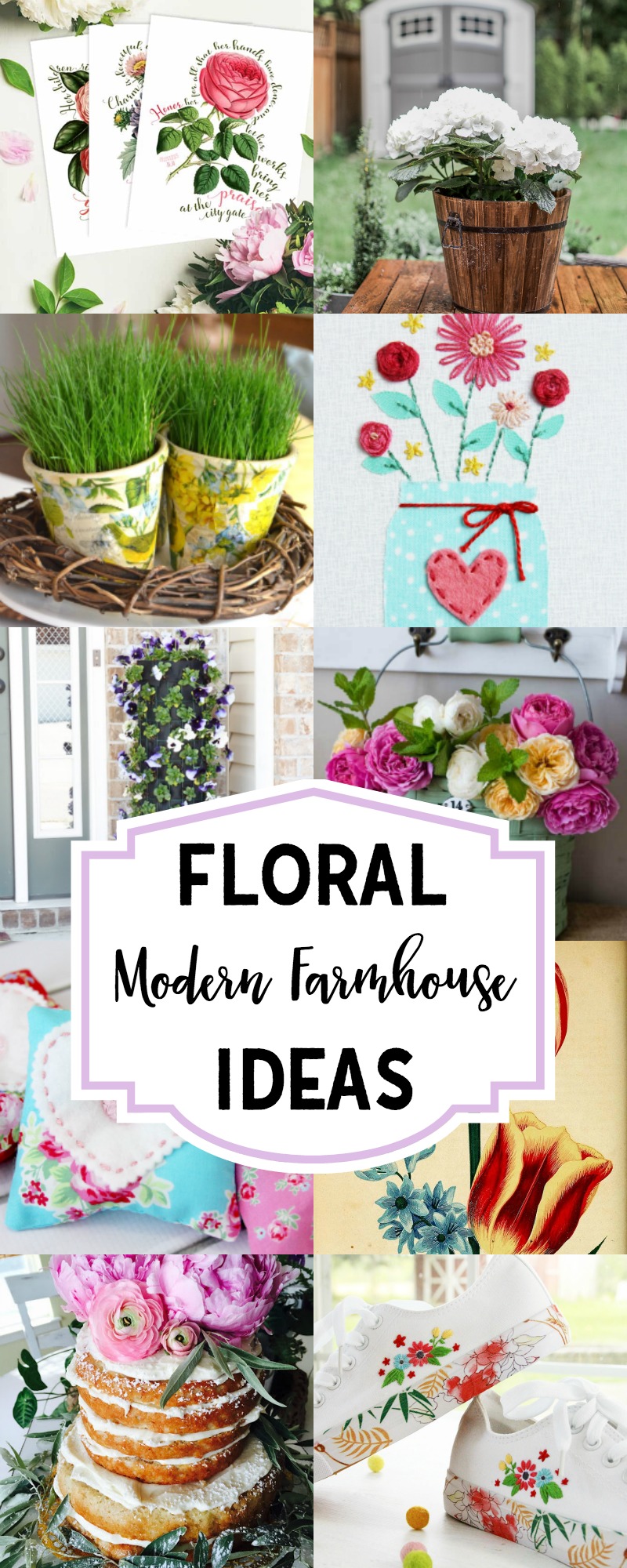 Floral Modern Farmhouse Ideas 
