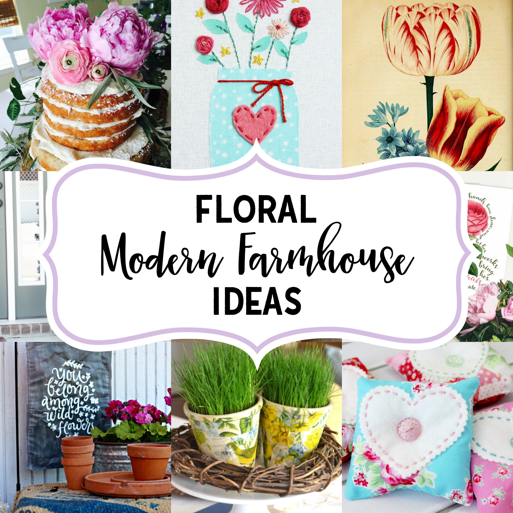 Floral Modern Farmhouse Ideas 